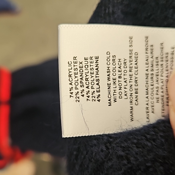 Vigoss Americano Pearl Button Red White Blue Sweater Cardigan NWT Med - Picture 5 of 10